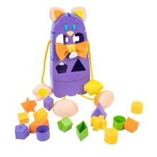 Sorters and Pyramids Educational toy-sorter Cat pink (92902)