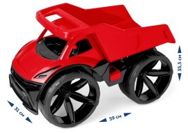 Игрушка Maximus самосвал красный (40009)