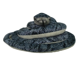 Мягкая игрушка Змея с детенышем, серая длина 65см, Hansa (42000)