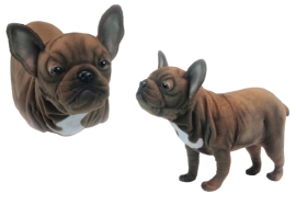 Мягкая игрушка Французский бульдог, длина 50см, Hansa (66006)