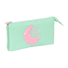 Stationery Three-compartment pencil case Blackfit8 Moon, Safta (06446)