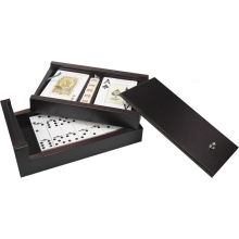 Domino game set, cards, Trediser (40700)