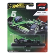 Коллекционный болид Sauber Gabriel Bortoleto #5 Formula 1 Hot Wheels, Mattel (JKD89)