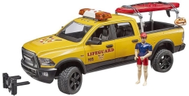 Toy set. RAM 2500 rescue vehicle with rescuer figure, Bruder (25069)