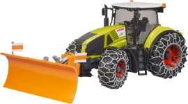 Toy car. Claas Axion 950 snow removal tractor, Bruder (30186)