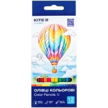 Карандаши цветные, 12 шт. Classic, Kite (85808)