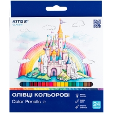Карандаши цветные, 24 шт. Classic, Kite (85839)