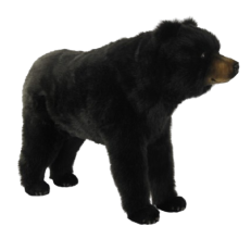 Мяка іграшка Чорний ведмідь, серія Animal Seat довжина 87см, Hansa (8198)