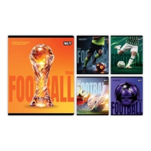 Зошит учнівський Football А5/18 кл. ірідіум+soft touch, YES (07363)