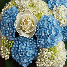 Do It Yourself Diamond painting Delicate bouquet 30x30, Strateg (YJB3030-12)