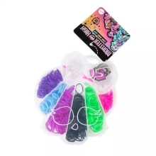 Сделай сам Мини-набор с резинками для плетения браслетов Monster High, 3+, Mattel (71-0023)