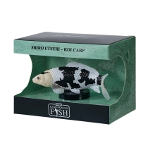 Toy animal figurine. Koi Shiro Utsuri, Mojo (11201)