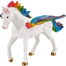 Toy animal figure. Rainbow Pegasus, Mojo (72950)
