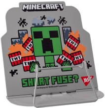 Підставка для книг фігурна Minecraft, метал з висічкою, YES (36139)