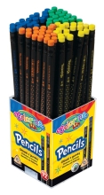 Карандаши чернографитные с резинкой звездочки 72шт туба, Colorino (65436)