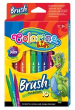 Фломастеры кисти 10 цв. -12-, Colorino (65610)