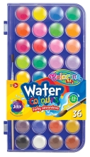 Краски акварельные маленькие таблетки 36 цв., Colorino (67324)