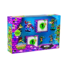 Set of figures-toppers Teenage Mutant Ninja Turtles Deluxe, 8 pcs assorted, PMI Kids World (10586)