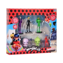 Lady Bug Deluxe topper set, 8 pcs, assorted B, PMI Kids World (11415)
