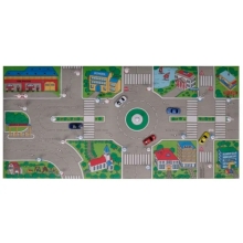Детский игровой ковер-трек Трафик с машинками, Molto (10651)