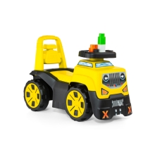 All-terrain vehicle toy car with blocks, 10pcs, yellow, Molto (23203)