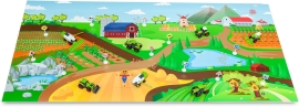 Детский игровой ковер-трек Ферма с тракторами и знаками, Molto (25806)