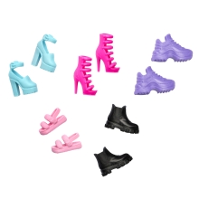Набор из 5 пар стильной обуви Barbie, Mattel (21370)