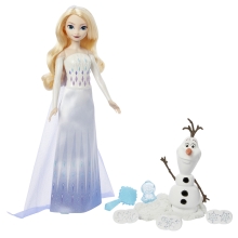 Набор с куклой Эльза и Олафом Лепим снежки из м/ф Ледяное сердце, Mattel (46625)