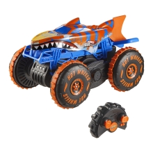 Toy Transport HOT WHEELS® Monster Truck 1:15 Scale Radio Controlled Off-Road Vehicle TIGER SHARK CLIMBER, Mattel (JFR39)