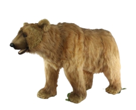 Анимированная мягкая игрушка Бурый медведь длина 137см, Hansa (08778)