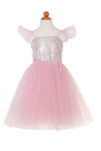 Сукня з блискітками Принцеса, колір рожевий, розмір US 7-8, Great Pretenders (23676)