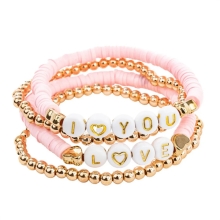 Набір браслетів Pink Love, 4шт, Great Pretenders (41101)