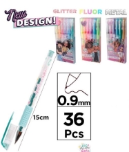 Набір гелевих ручок 6шт в асортименті, Madrid Papel (34485)