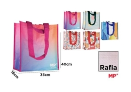 Сумка з рафіїта комбінованих матеріалів в асортименті, Madrid Papel (24969)