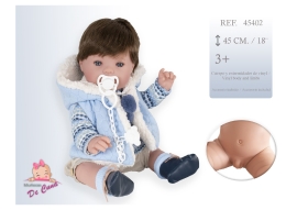 Кукла (мальчик) с коричневыми волосами, 45см, Munecas De Cuna (43212)