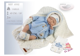 Кукла в голубой одежде, 45см, Munecas De Cuna (43236)