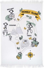 Коврик 90x130cm Monkey island, Jollein (45522)