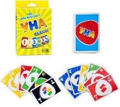 Настольная игра Strateg УНА classic карточная развлекательная на украинском языке (7015),Стратег (98805)
