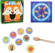 Настольная игра Strateg Покорми меня - лисичка развивающая на украинском языке (30347),Стратег (38041)