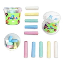 Мел Большой круглый - 16 штук Strateg разноцветный (50103),Стратег (39345)