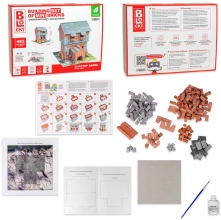 Строительный набор для творчества из мини-кирпичиков BLOCKY Дом на скале Strateg (31017),Стратег (64460)