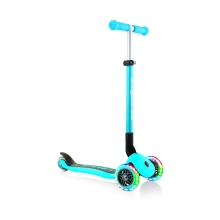 Balance Bikes Scooter GLOBBER series PRIMO FOLDABLE LIGHTS, blue, wheels with illumination, 50 kg, 3+ (432-101-2)