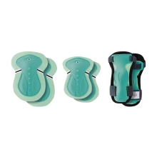 Helmets and Gloves Kids protective set GLOBBER, mint, for a child 25-50 kg (541-206)