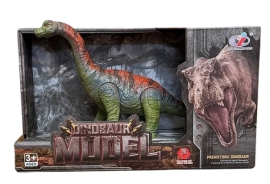 Фигурка Брахиозавр, движущаяся оранжево-зеленый 26х10х15см, Dino Toys (57365)
