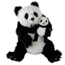HANSA Plush Toy-mock-up, robotic, Panda bear with baby (0787)
