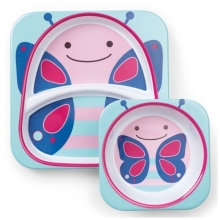 Набор тарелок Бабочка (252220), SKIP HOP™, США