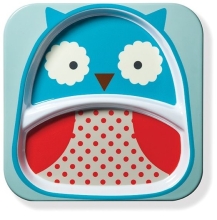 Тарелка порционная Совенок (252154), SKIP HOP™, США