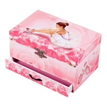 Music Boxes Trousselier® Musical Jewelry Box Ballerina Pink Ballerina Figure (S60974)