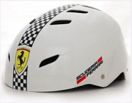 Ferrari® Шлем регулируемый для роликов, скейтов FAH50 белый, L, Италия