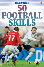 Детская книга 50 Football Skills, Usborne, английский 6+ лет 104 стр